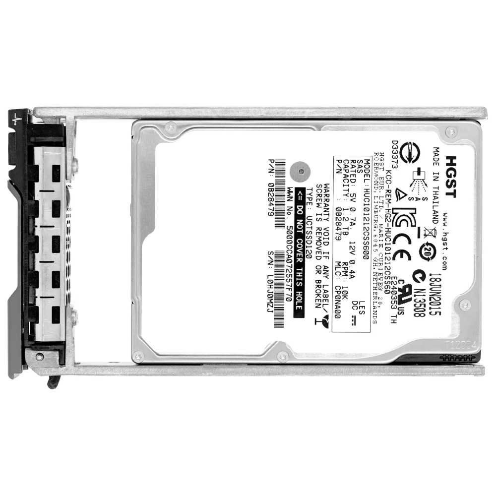 HUC101212CSS600 HITACHI HDD 1.2 TB 10K SAS 2.5'' H-S FOR DELL SERVERS